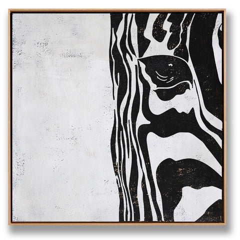 Minimalist Abstract Zebra painting H251S