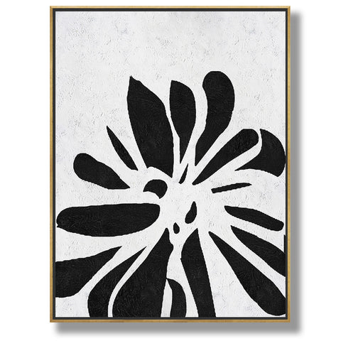 Vertical Minimalist Flower Art J105L