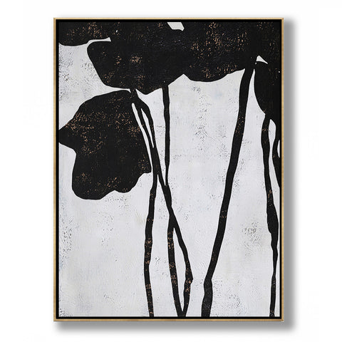 Vertical Abstract Flowers Painting H133V