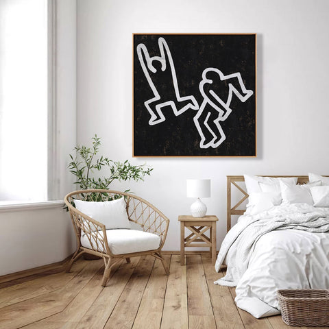 Abstract Dancing Man Painting H162SR