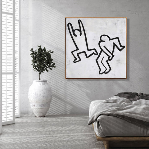 Abstract Dancing Man Painting H162S
