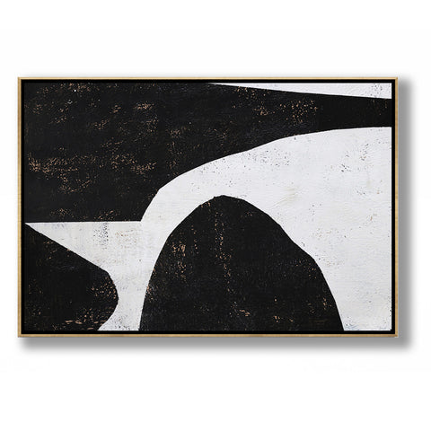 Horizontal Minimalist Abstract Painting H163H