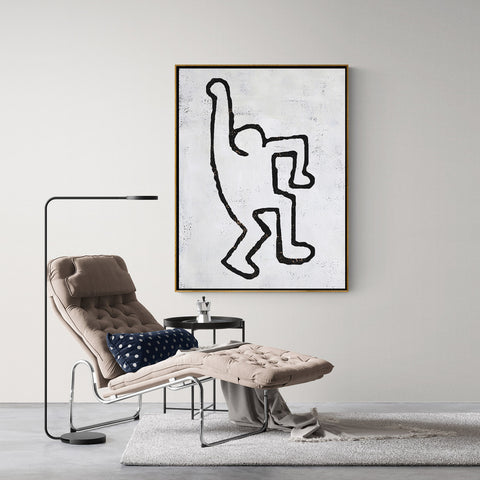 Vertical Abstract Dancing Man Painting H202V