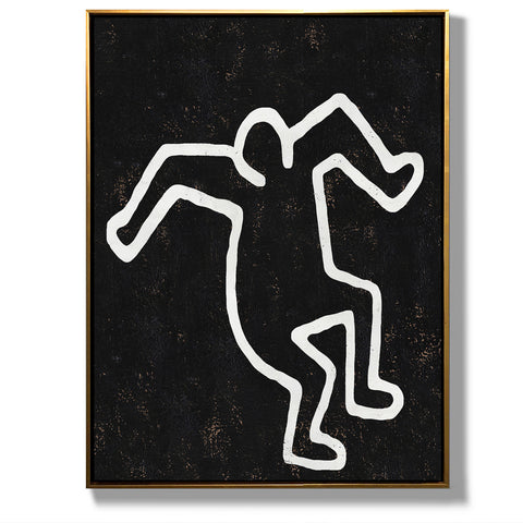 Vertical Abstract Dancing Man Painting H203VR