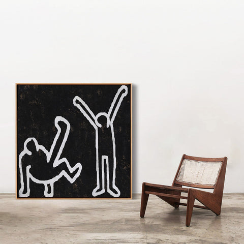 Abstract Dancing Man Painting H205SR1