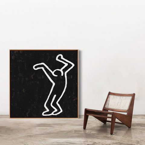 Abstract Dancing Man Painting H207SR
