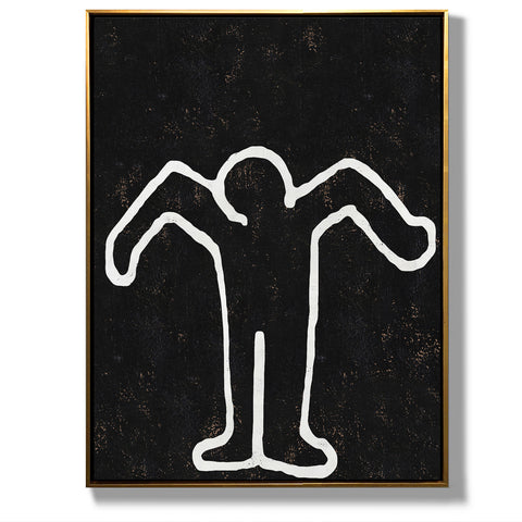 Vertical Abstract Dancing Man Painting H210VR