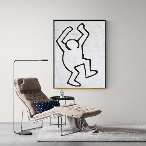 Vertical Abstract Dancing Man Painting H211V