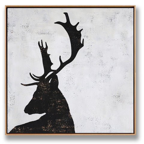 Abstract Deer painting H241S
