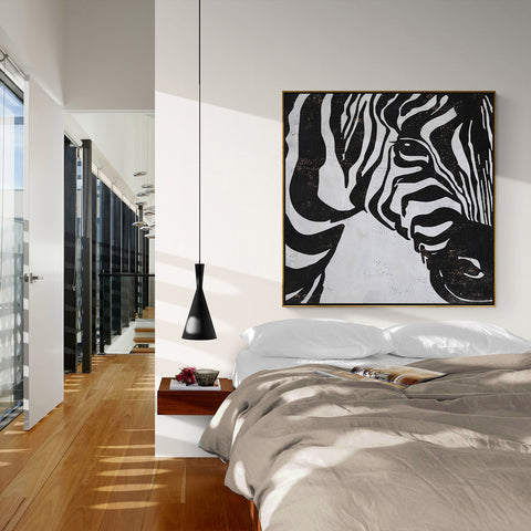 Minimalist Abstract Zebra painting H252S