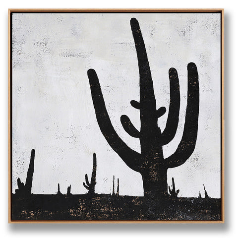 Abstract Cactus Painting H258S