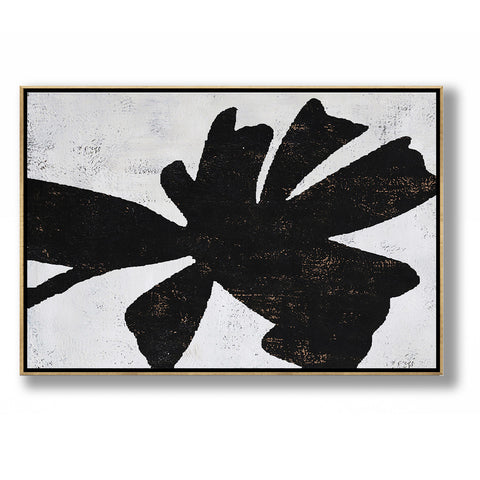 Horizontal Abstract Flower Painting H25H