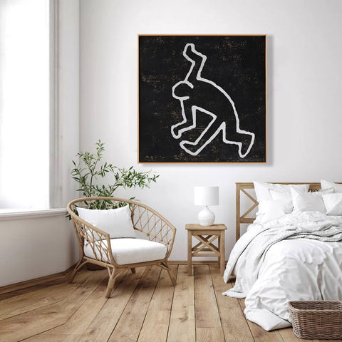 Abstract Dancing Man Painting H273S