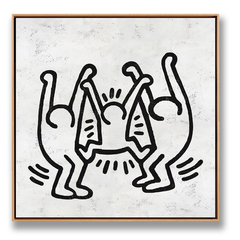 Abstract Dancing Man Painting H305S