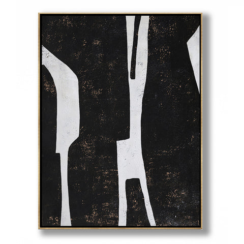 Vertical Minimalist Abstract Painting H41V