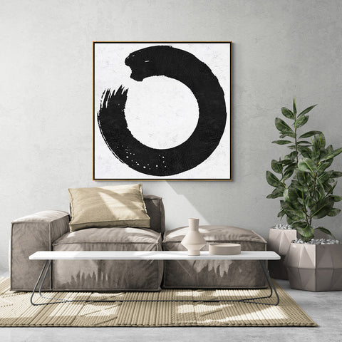 Minimal Black and White Painting MN15A