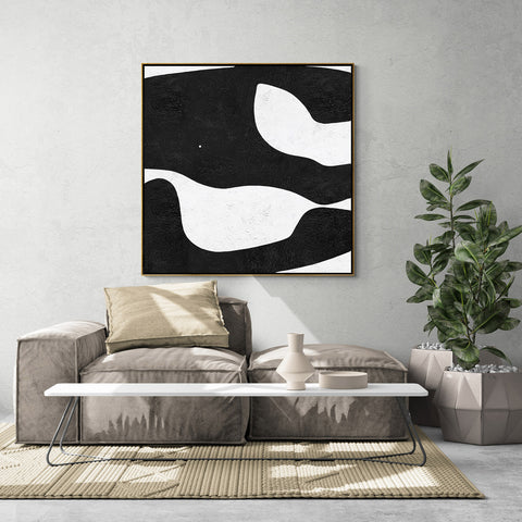 Minimal Black and White Painting MN24A