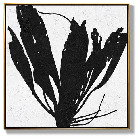 Minimal Black and White Painting MN9A