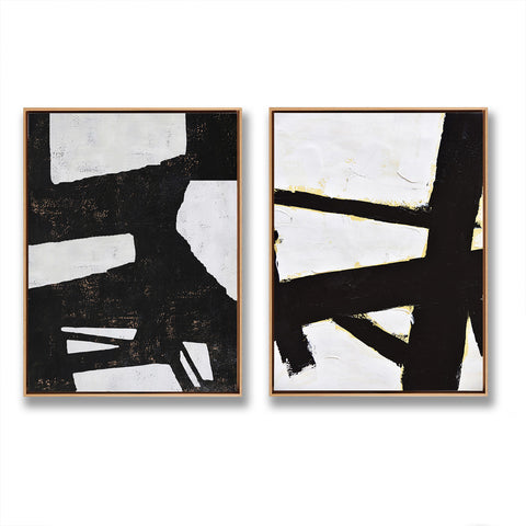Set of 2 Minimalist Abstract Art P26