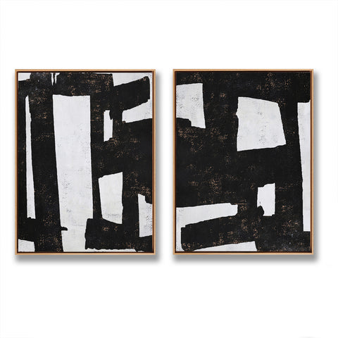 Set of 2 Minimalist Abstract Art P34